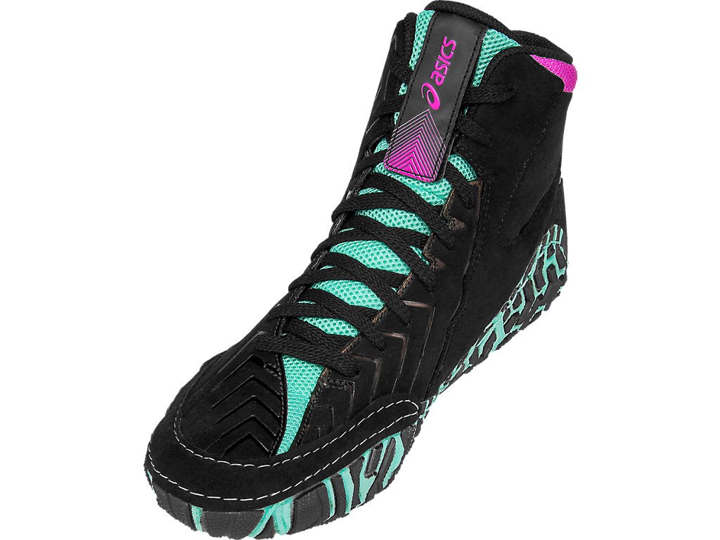 Asics Aggressor 3 Wrestling Shoes For Men Black/Pink 020FVJQH
