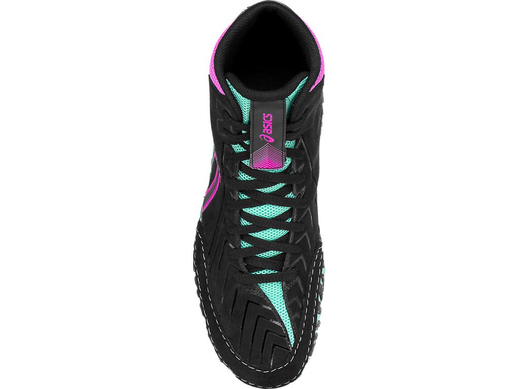 Asics Aggressor 3 Wrestling Shoes For Men Black/Pink 020FVJQH