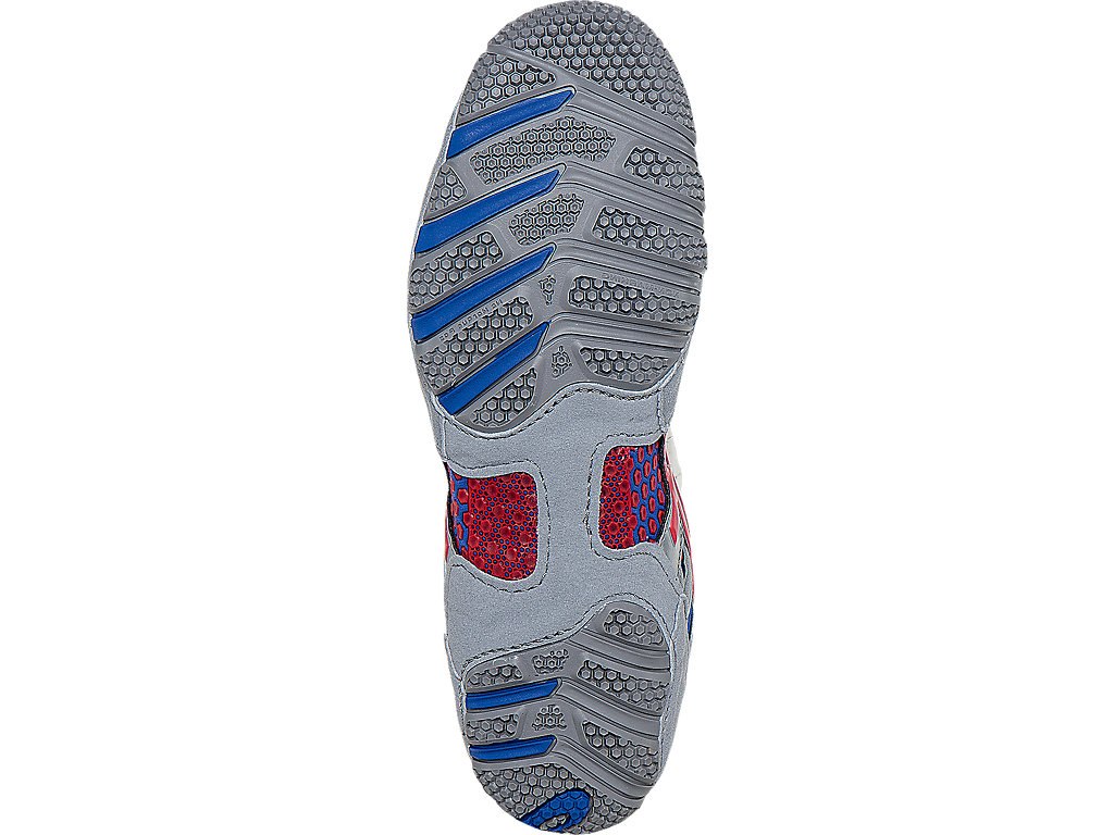 Asics Dan Gable Wrestling Shoes For Men Grey/Red/Blue 020KNBBH
