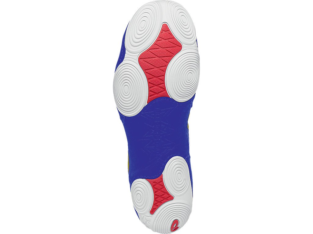 Asics Jb Elite Wrestling Shoes For Men Blue/Gold/Red 021WRWAC