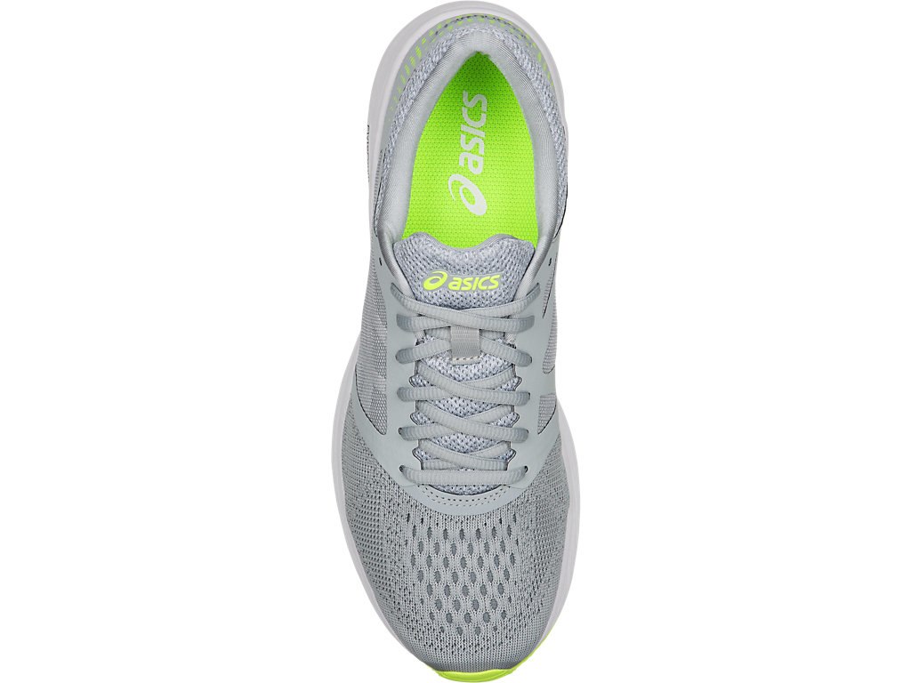 Asics Roadhawk Ff Running Shoes For Men Grey/White/Yellow 023MCMCV