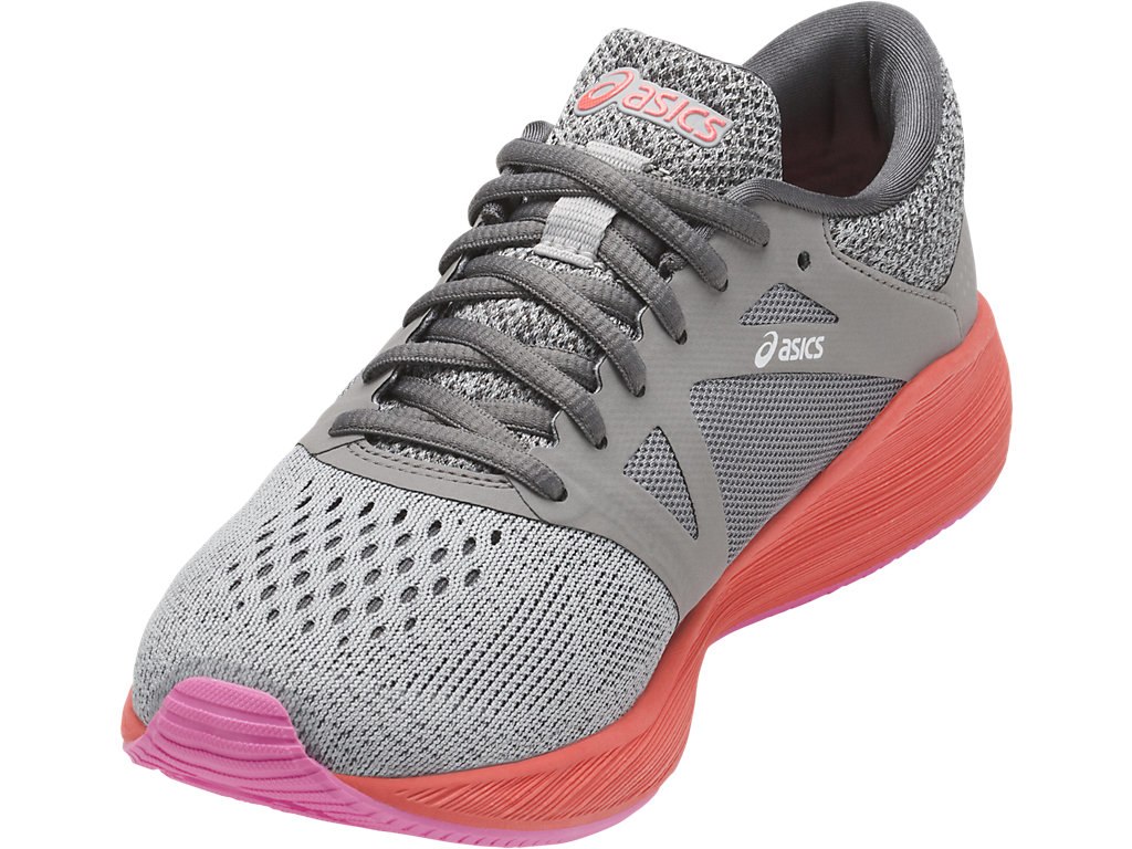Asics Roadhawk Ff Running Shoes For Women Dark Grey/Silver/Coral 026KSPTC