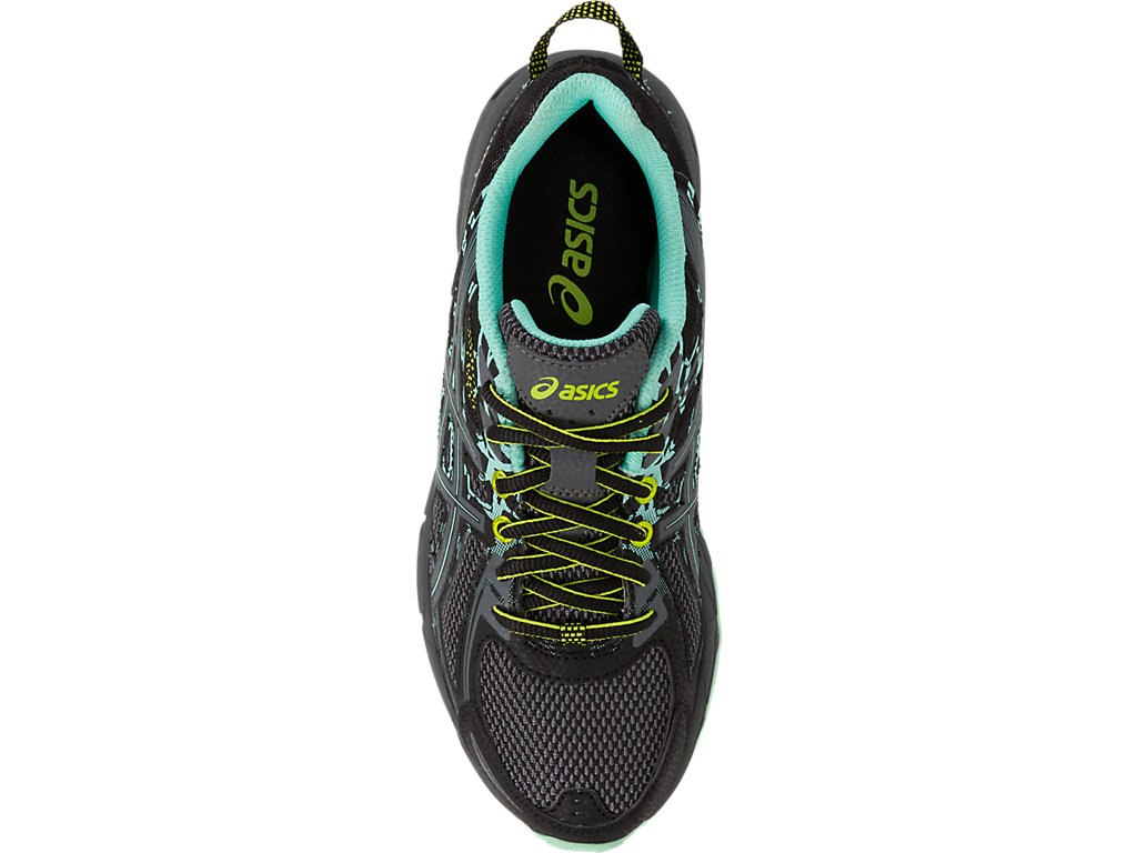 Asics Gel-Venture 6 Running Shoes For Women Black/Dark Grey/Light Green 027SUADN