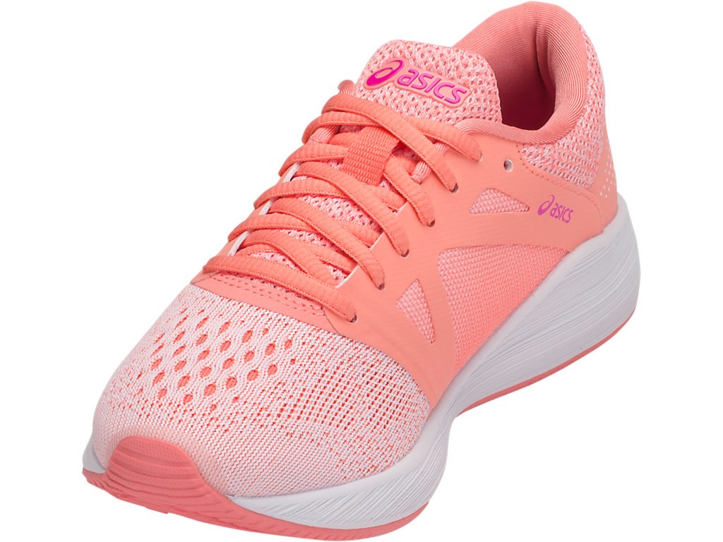 Asics Roadhawk Ff Running Shoes For Kids Pink/White 029QTBYY