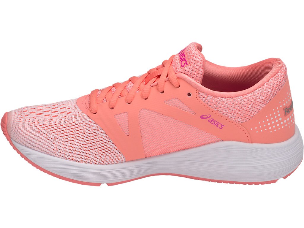 Asics Roadhawk Ff Running Shoes For Kids Pink/White 029QTBYY