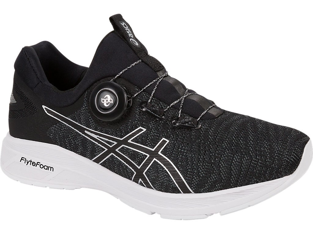 Asics Dynamis Running Shoes For Women Dark Grey/Black/White 031CELQF