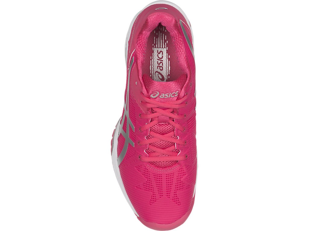 Asics Gel-Solution Speed 3 Tennis Shoes For Women Red/Silver/White 033VVBZG