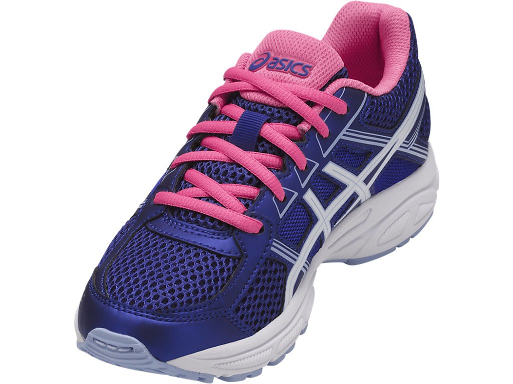 Asics Gel-Contend 4 Running Shoes For Kids Blue Purple/White/Blue 034RGFBC