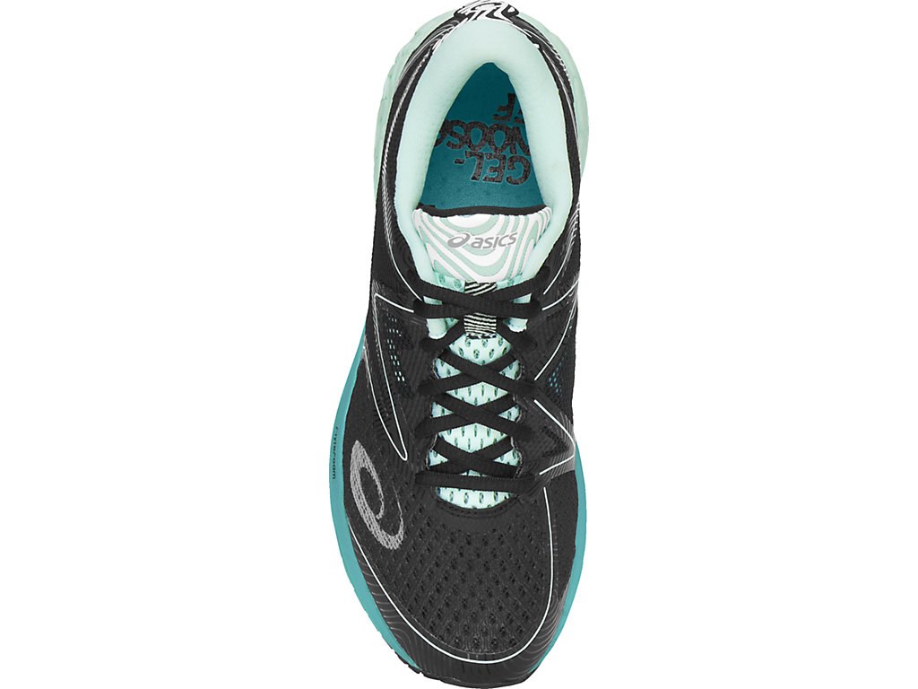 Asics Noosa Ff Running Shoes For Women Black/Green 037DVCJP
