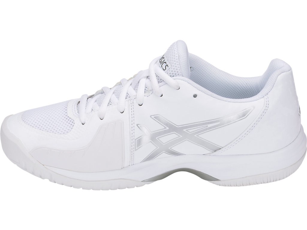 Asics Gel-Court Tennis Shoes For Women White/Silver 039AUJVI