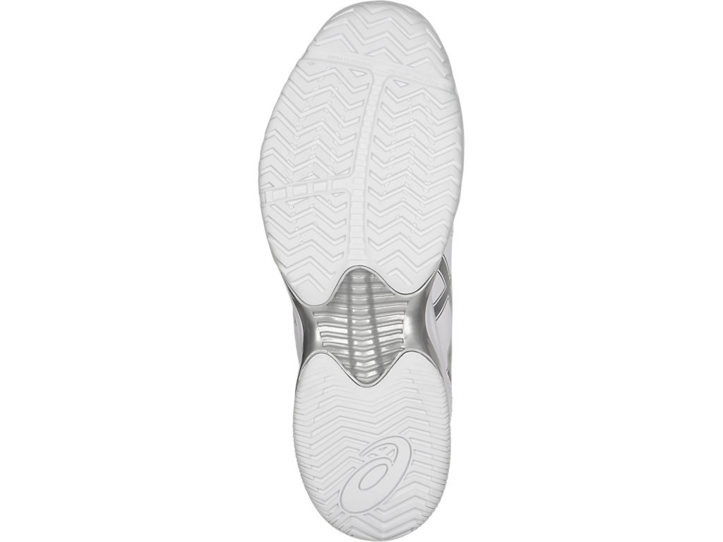 Asics Gel-Court Tennis Shoes For Women White/Silver 039AUJVI