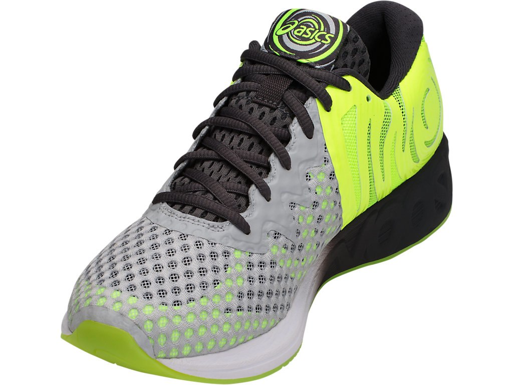 Asics Noosa Ff Running Shoes For Men Grey/Dark Grey/Yellow 039QUONI