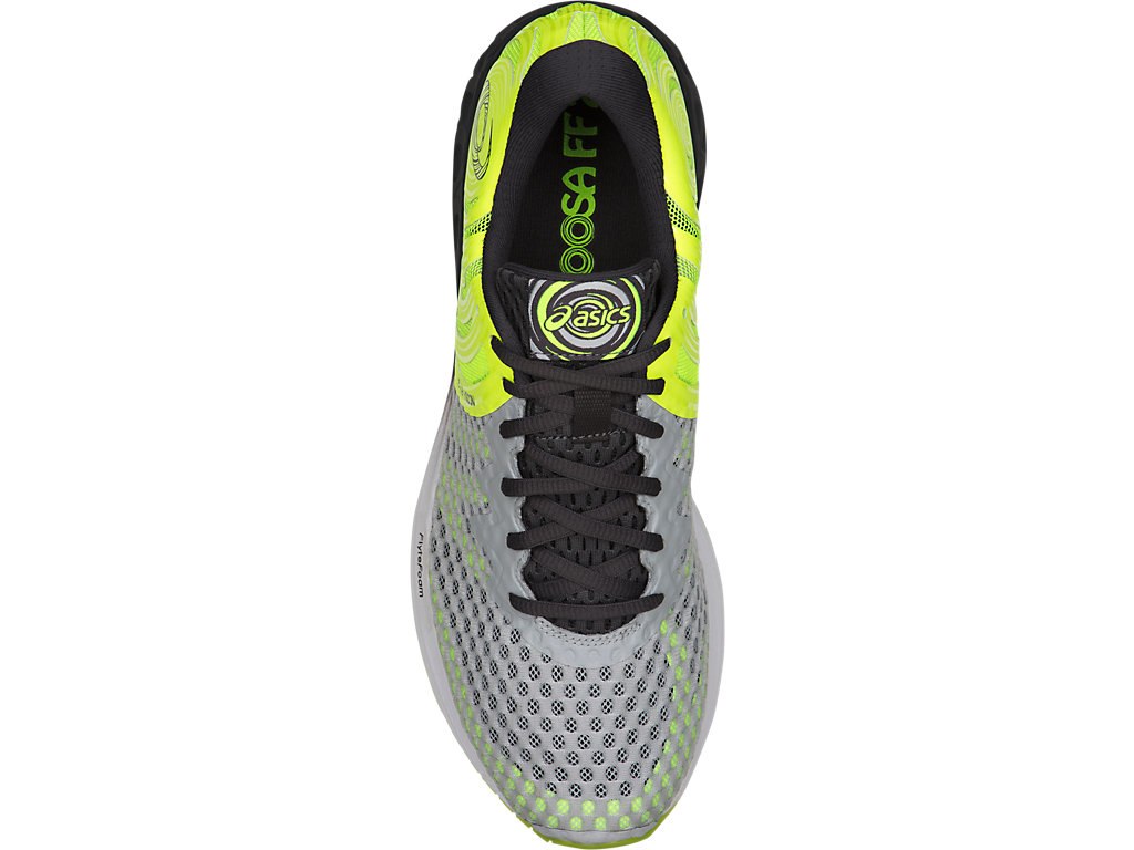 Asics Noosa Ff Running Shoes For Men Grey/Dark Grey/Yellow 039QUONI