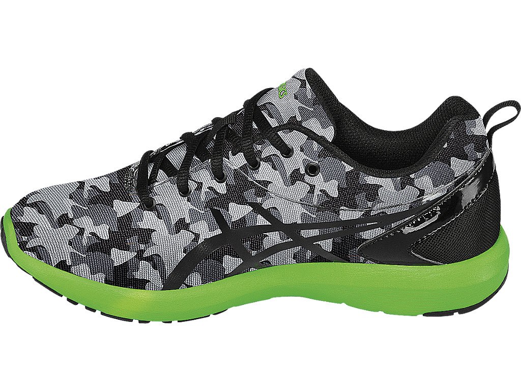 Asics Bounder Gs Running Shoes For Kids Dark Grey/Black 049ZRHYP