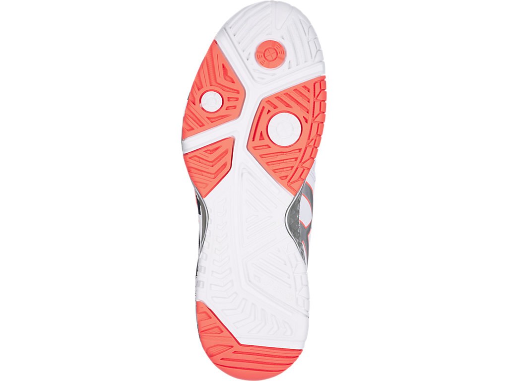 Asics Gel-Resolution 7 Shoes For Women White/Silver/Coral 060FXBVG