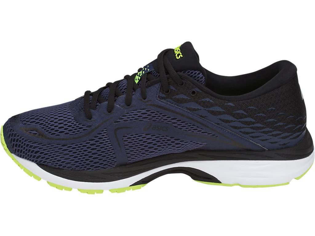 Asics Gel-Cumulus 19 Running Shoes For Men Indigo Blue/Black/Yellow 066TURCQ
