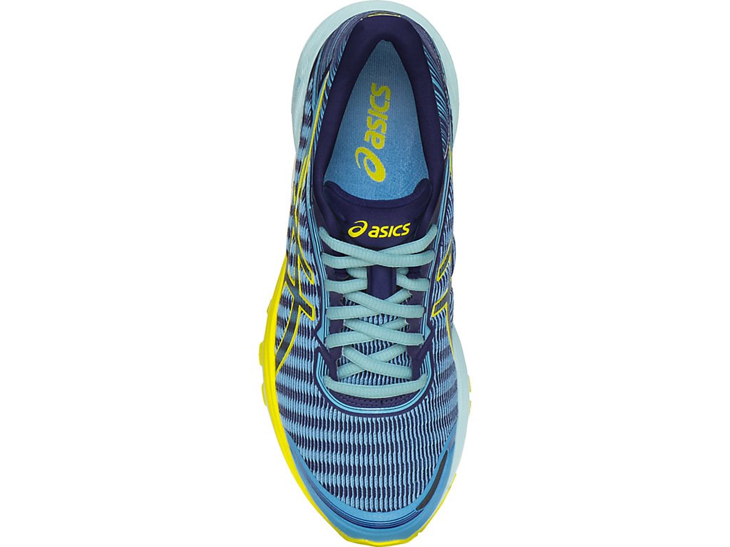 Asics Dynaflyte Running Shoes For Women Light Turquoise/Orange/Indigo Blue 068DVATK
