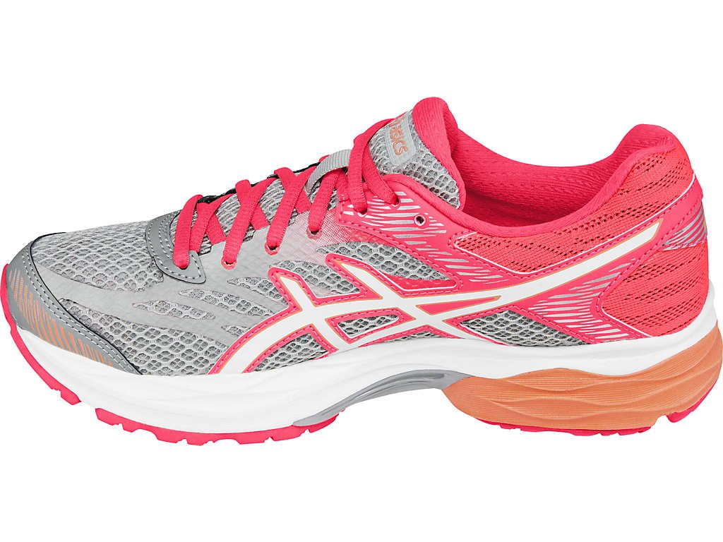 Asics Gel-Flux 4 Running Shoes For Women Grey/White/Pink 068OFGMJ
