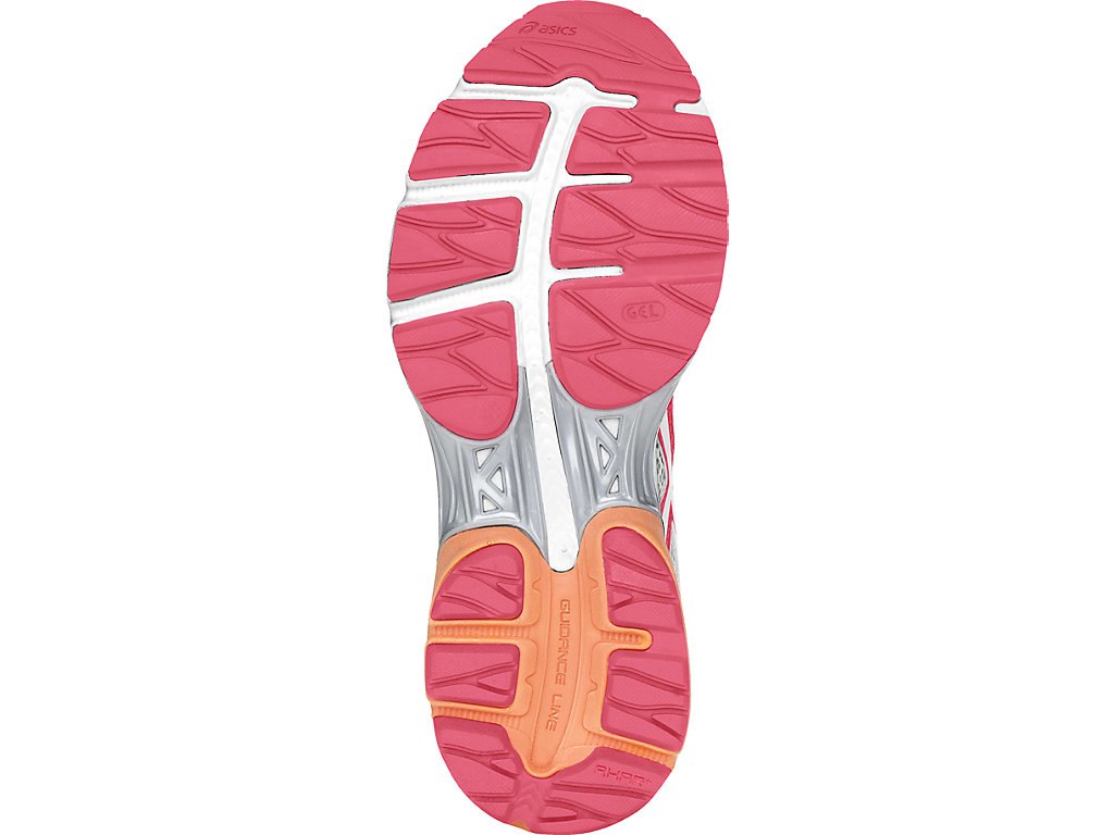 Asics Gel-Flux 4 Running Shoes For Women Grey/White/Pink 068OFGMJ