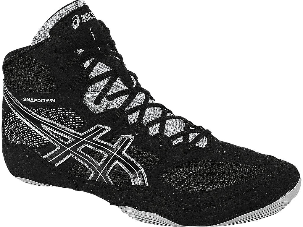 Asics Snapdown Wrestling Shoes For Men Black/Silver 069EBZEB