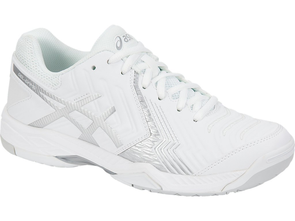 Asics Gel-Game 6 Tennis Shoes For Women White/Silver 075UGOZO