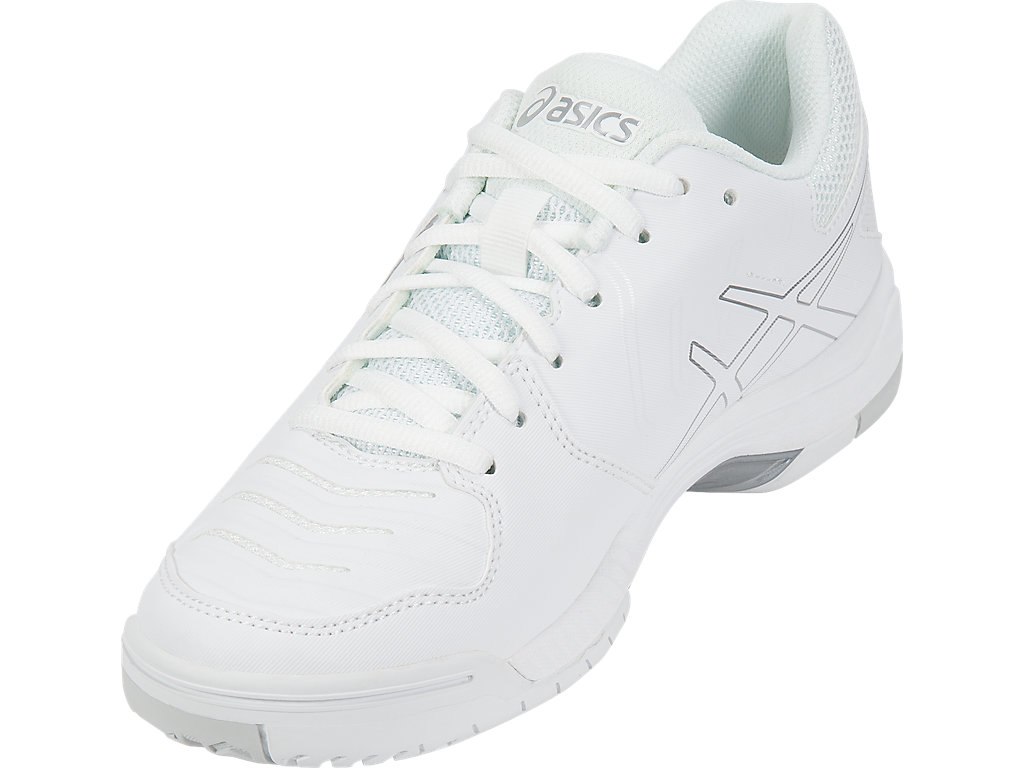 Asics Gel-Game 6 Tennis Shoes For Women White/Silver 075UGOZO