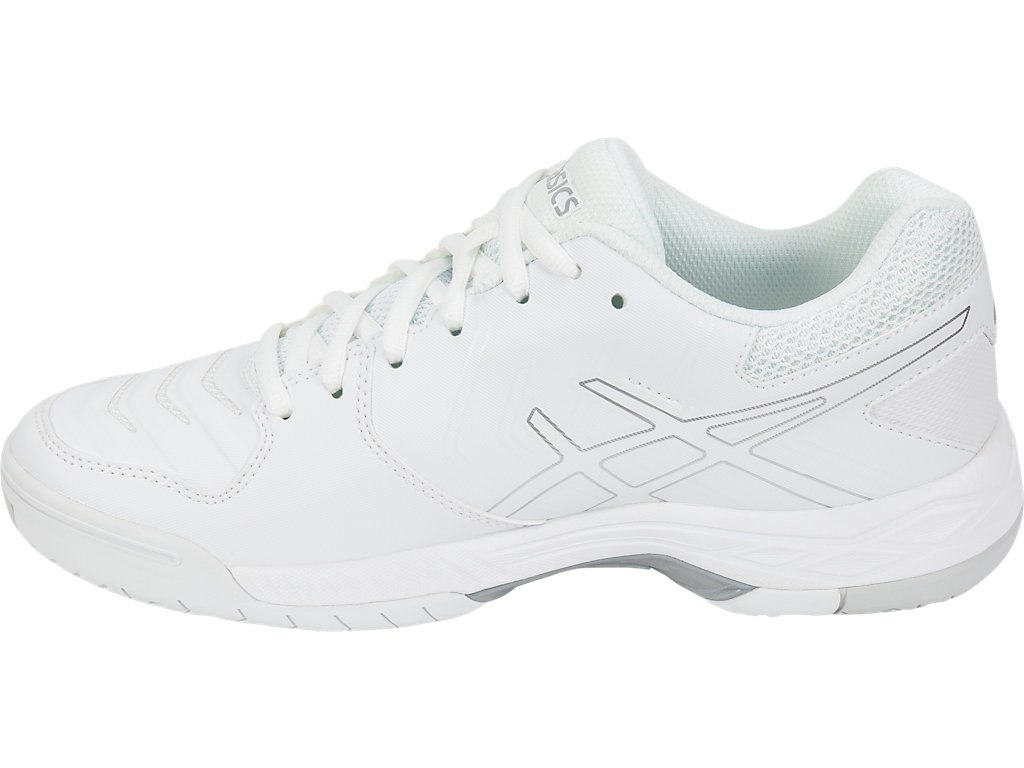 Asics Gel-Game 6 Tennis Shoes For Women White/Silver 075UGOZO