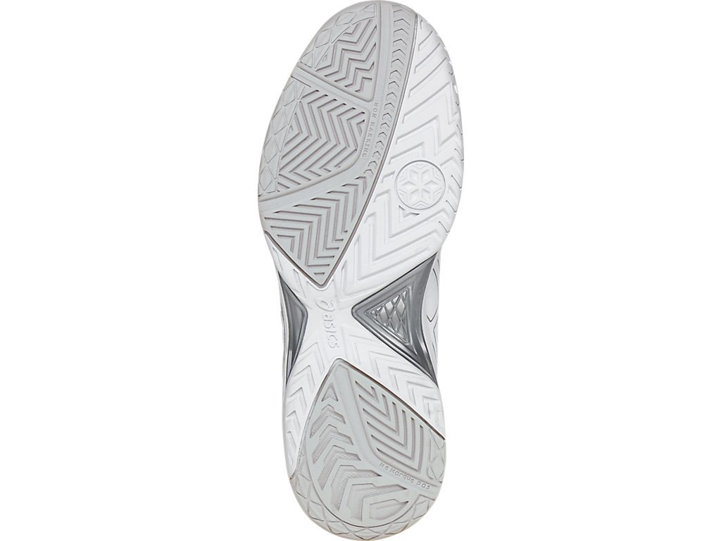 Asics Gel-Game 6 Tennis Shoes For Women White/Silver 075UGOZO