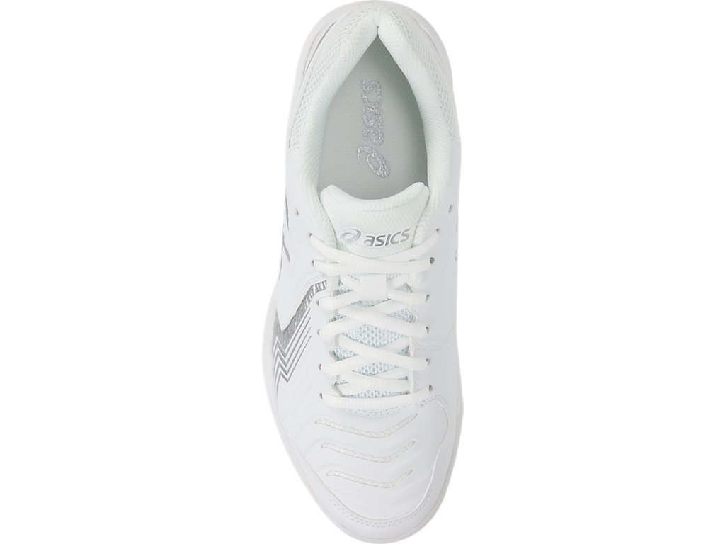 Asics Gel-Game 6 Tennis Shoes For Women White/Silver 075UGOZO