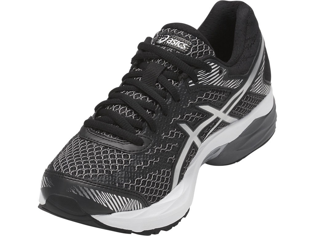 Asics Gel-Flux 4 Running Shoes For Women Black/Silver/Dark Grey 077HYTLF