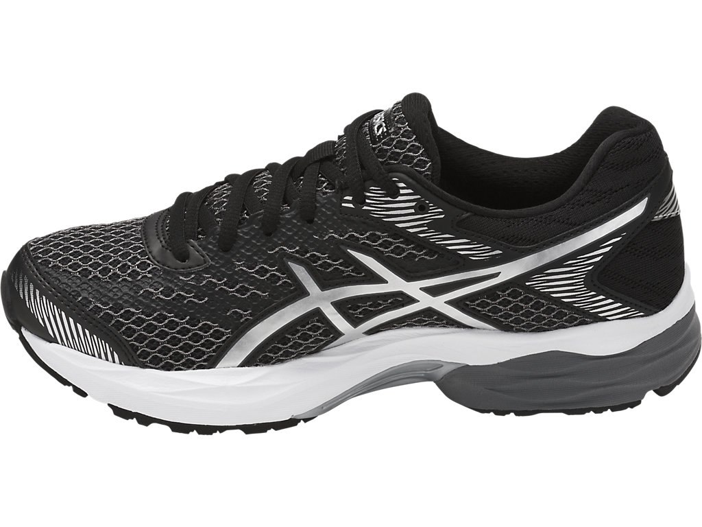 Asics Gel-Flux 4 Running Shoes For Women Black/Silver/Dark Grey 077HYTLF