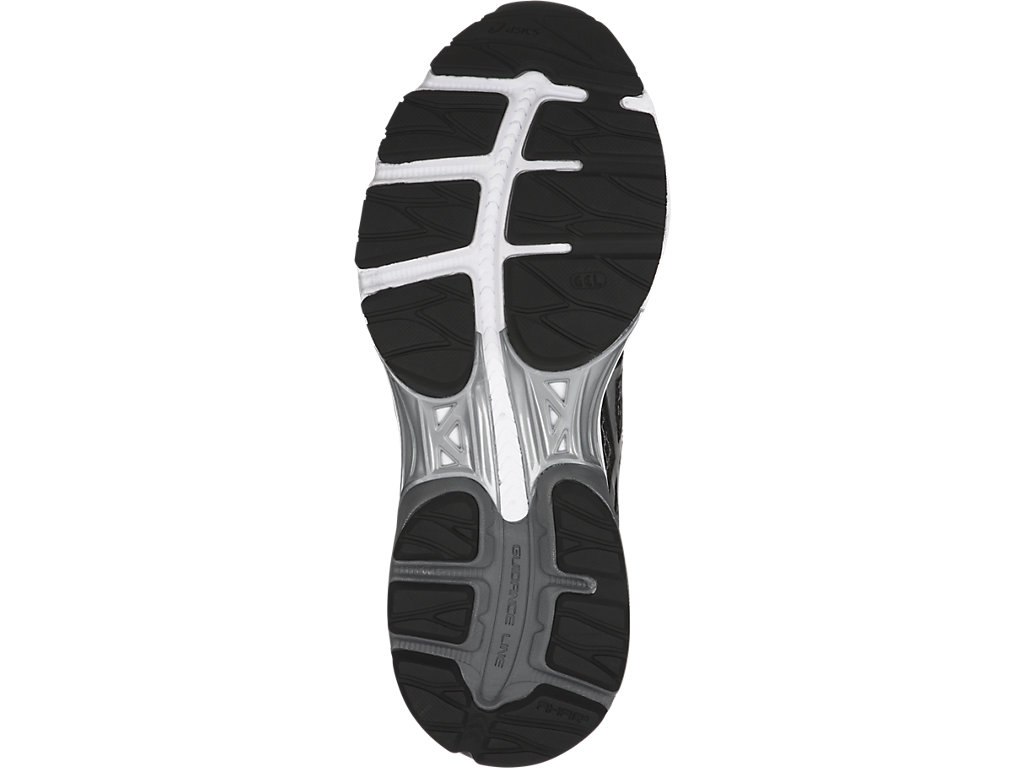 Asics Gel-Flux 4 Running Shoes For Women Black/Silver/Dark Grey 077HYTLF