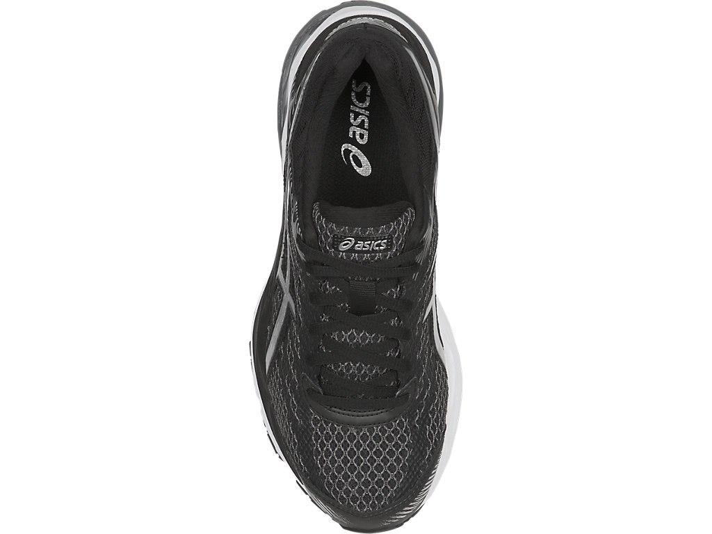 Asics Gel-Flux 4 Running Shoes For Women Black/Silver/Dark Grey 077HYTLF