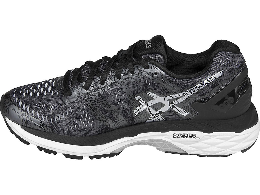 Asics Gel-Kayano 23 Running Shoes For Women Dark Grey/Silver 078XHLWQ
