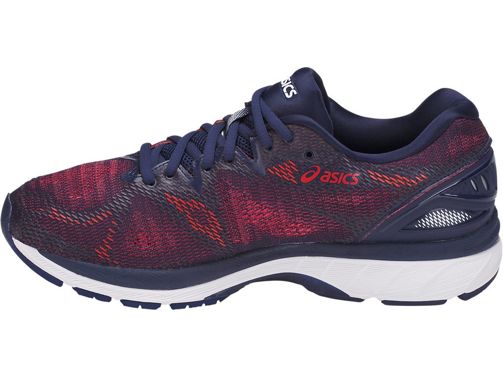 Asics Gel-Nimbus 20 Running Shoes For Men Indigo Blue/Indigo Blue/Red 081HRIFD