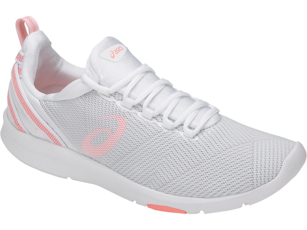 Asics Gel-Fit Sana Training Shoes For Women White/Pink/Grey 081KQFRI