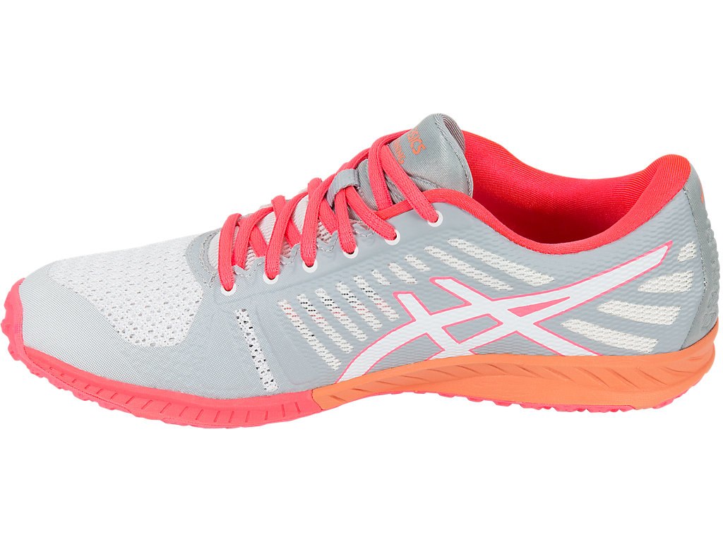 Asics Fuzex Training Shoes For Women White/Pink/Grey 082GIOAX