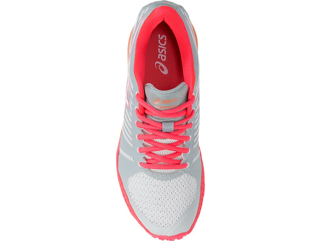 Asics Fuzex Training Shoes For Women White/Pink/Grey 082GIOAX