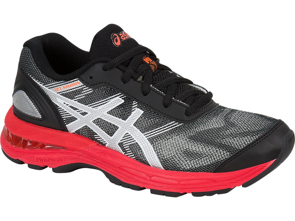Asics Gel-Nimbus 19 Running Shoes For Kids Black/Silver 091MGJZG