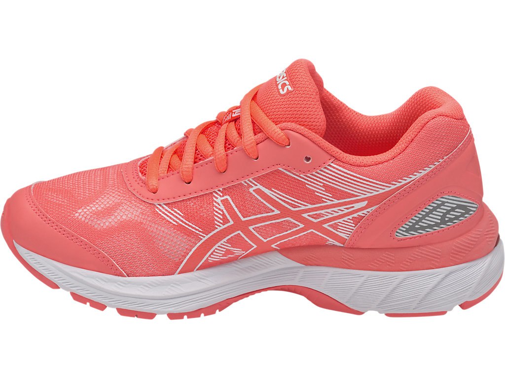 Asics Gel-Nimbus 19 Running Shoes For Kids Coral/White/Coral 091UHSNY