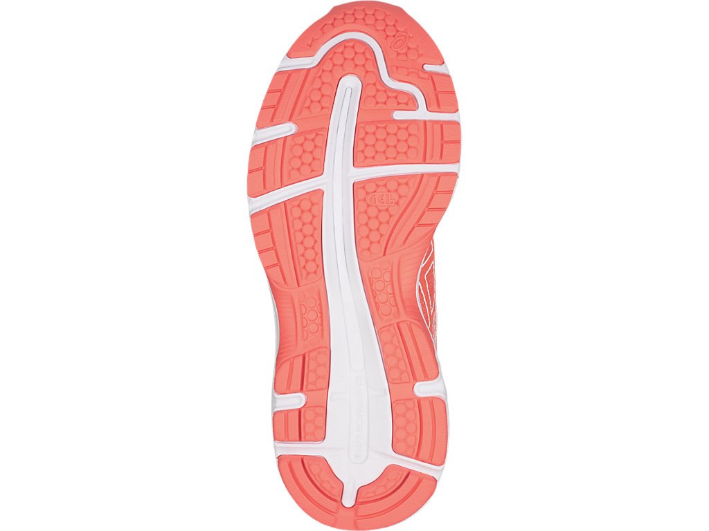 Asics Gel-Nimbus 19 Running Shoes For Kids Coral/White/Coral 091UHSNY