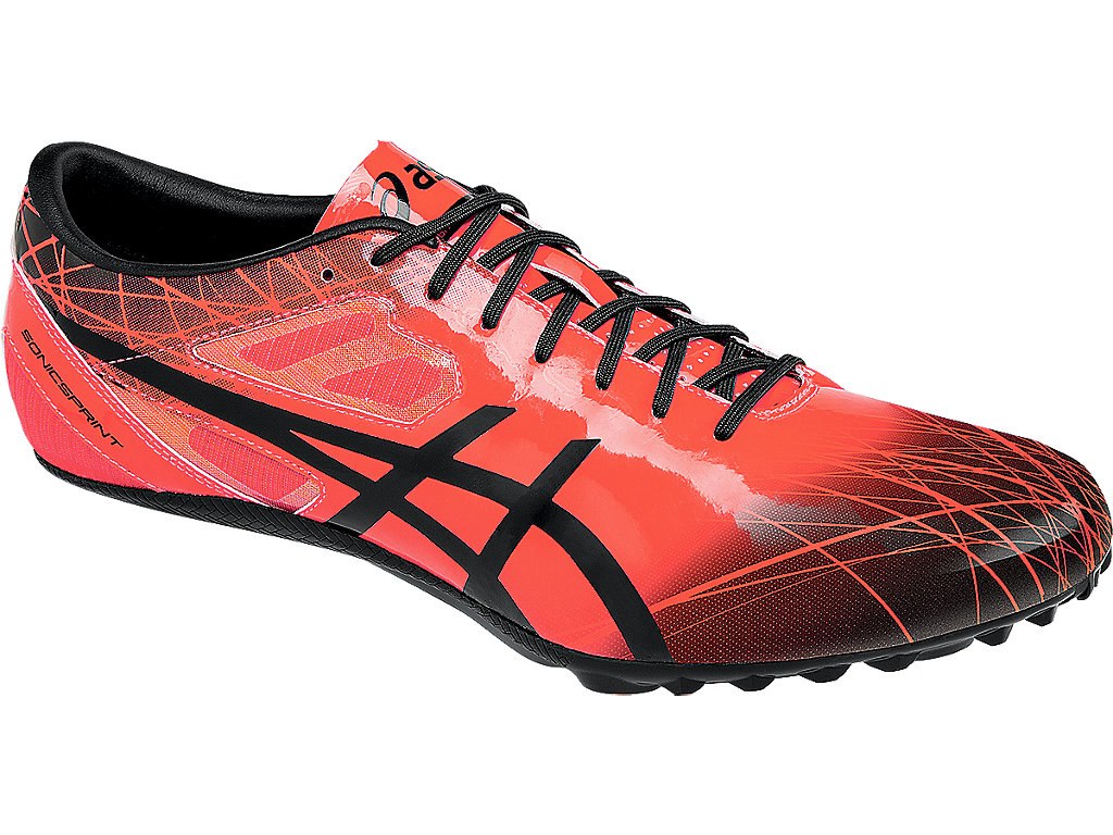 Asics Sonicsprint Shoes For Men Coral/Black 097WAMKB