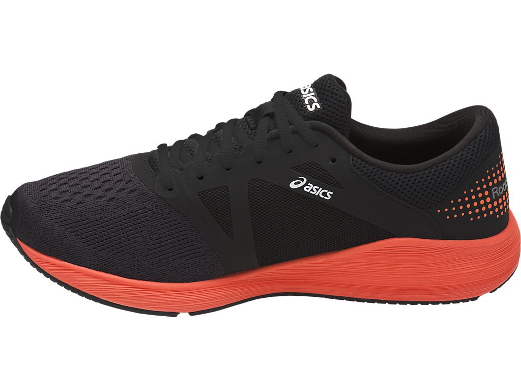 Asics Roadhawk Ff Running Shoes For Men Black/Orange/White 101GHIPW