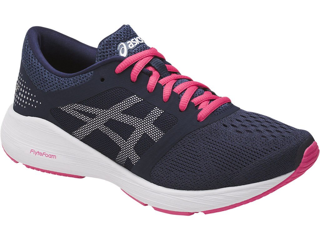 Asics Roadhawk Ff Running Shoes For Women Blue/Silver/Red 101PAFOC