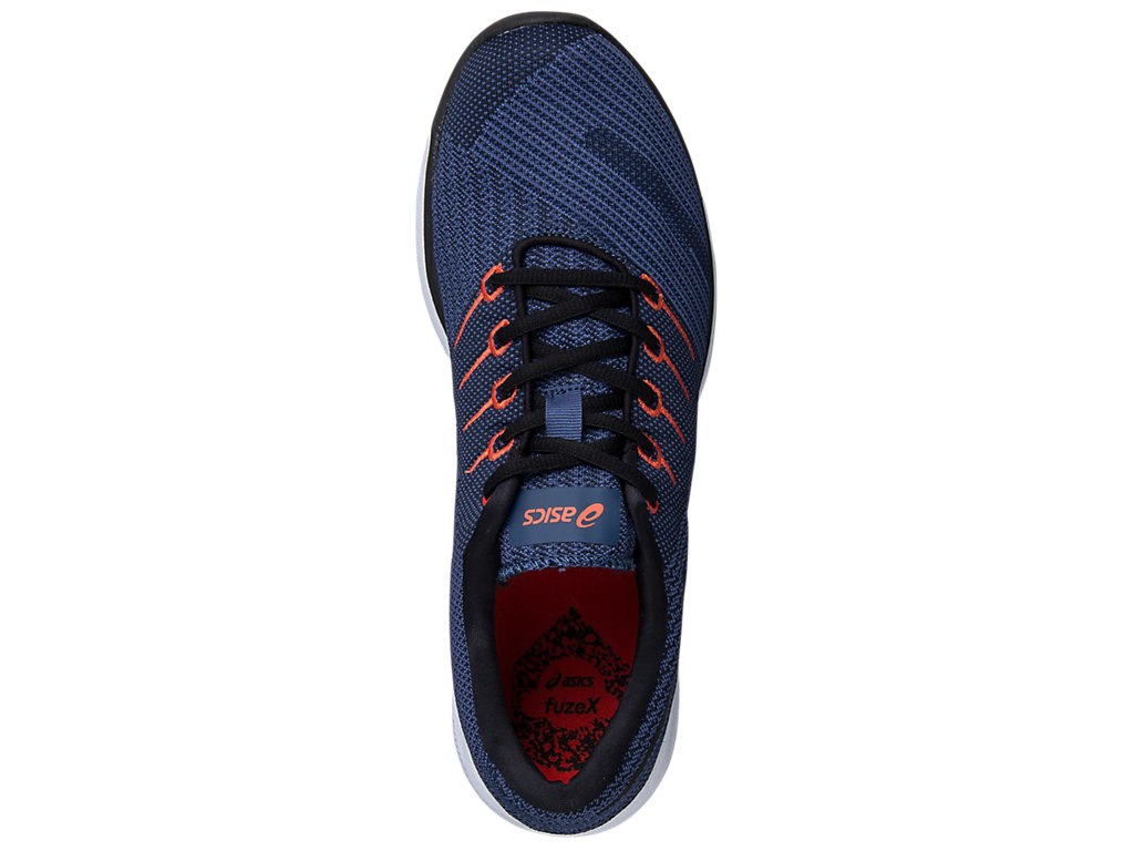 Asics Fuzex Running Shoes For Men Dark Blue/Black/Pink 105GWAKT
