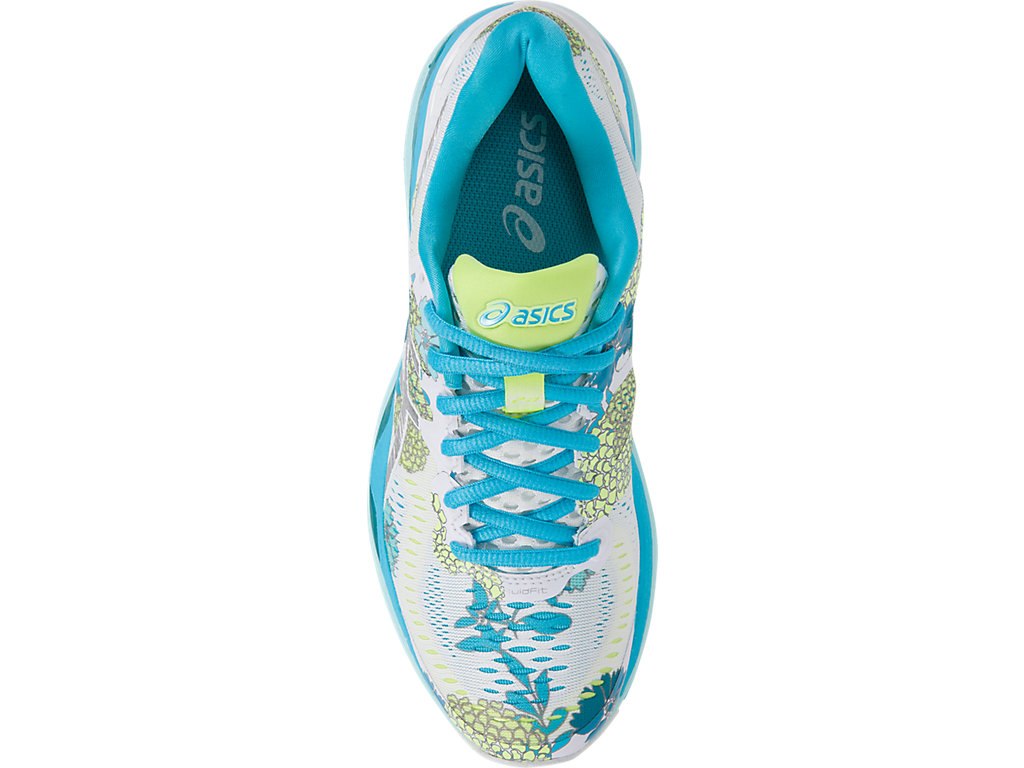 Asics Gel-Kayano 23 Running Shoes For Women White/Silver/Light Turquoise 108JAZQW