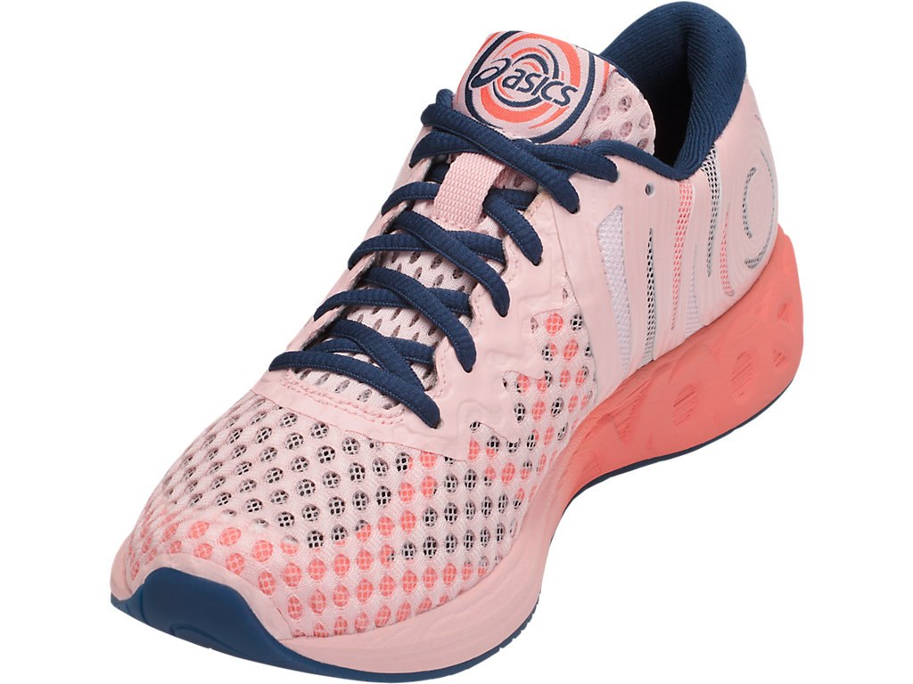 Asics Noosa Ff Running Shoes For Women Grey Pink/Dark Blue/Pink 109WITLO