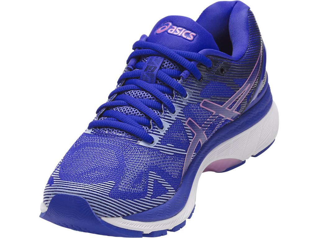 Asics Gel-Nimbus 19 Running Shoes For Women Blue Purple/Blue 116DKTMM