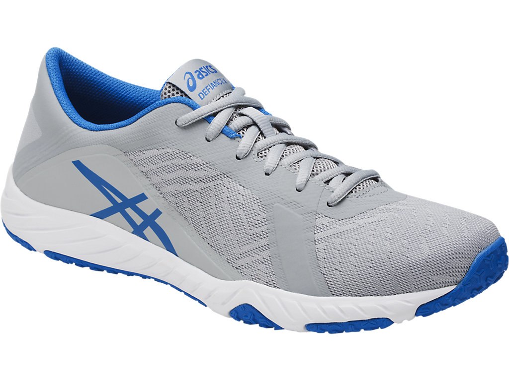 Asics Defiance X Training Shoes For Men Grey/Blue/White 123LRXWP