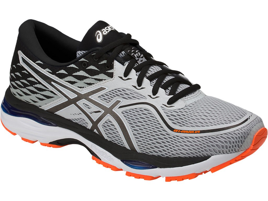 Asics Gel-Cumulus 19 Running Shoes For Men Grey/White/Blue 125AUMFL